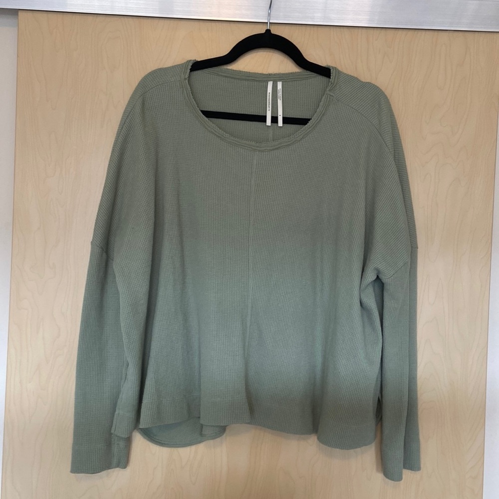 Anthropologie over-sized green long sleeve.